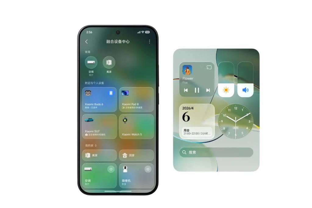 Xiaomi добавит в HyperOS 4 эффект «стекла», как у iPhone — его получат даже старые смартфоны