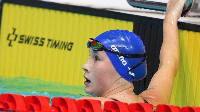 Российские пловчихи выиграли бронзу в эстафете на чемпионате Европы