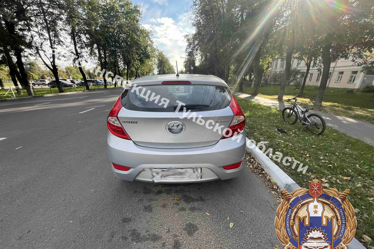 Туляк на Hyundai снёс 9-летнюю велосипедистку у перехода на Кирова
