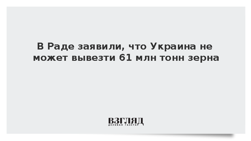 Депутат Рады Скороход: Украина не может вывезти 61 млн тонн зерна