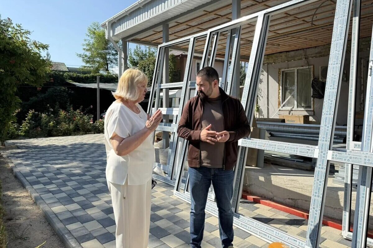 В Каховском гериатрическом пансионате по Народной программе продолжаются ремонтные работы