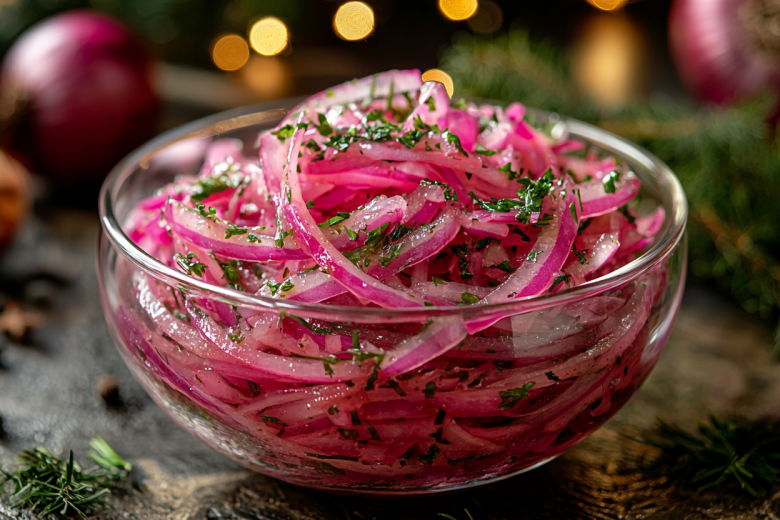 Сезонный лук не пропадет! Заливаю горячим маринадом — к мясу подаю рубиновые колечки: хит среди закусок