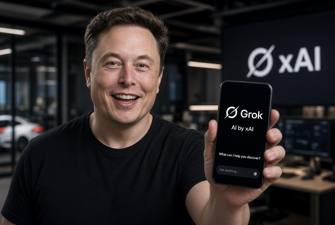 Маск раскрыл секрет Grok Bot: он продолжает работать даже после выключения компьютера