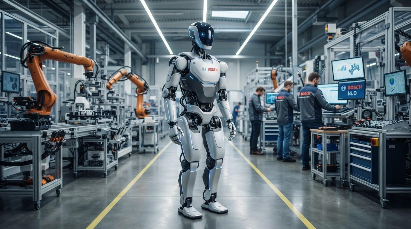 Роботы вместо стеклоподъемников: Bosch запускает производство человекоподобных роботов