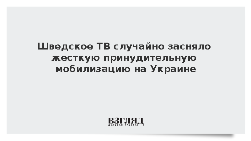 Репортеры шведского ТВ случайно сняли жесткое задержание мужчины ТЦК в Киеве