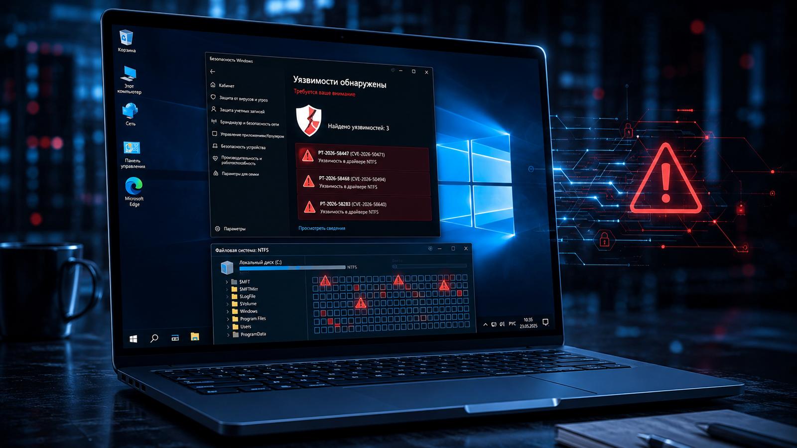 Три уязвимости поставили под угрозу 30 версий Windows и десятки миллионов компьютеров в России