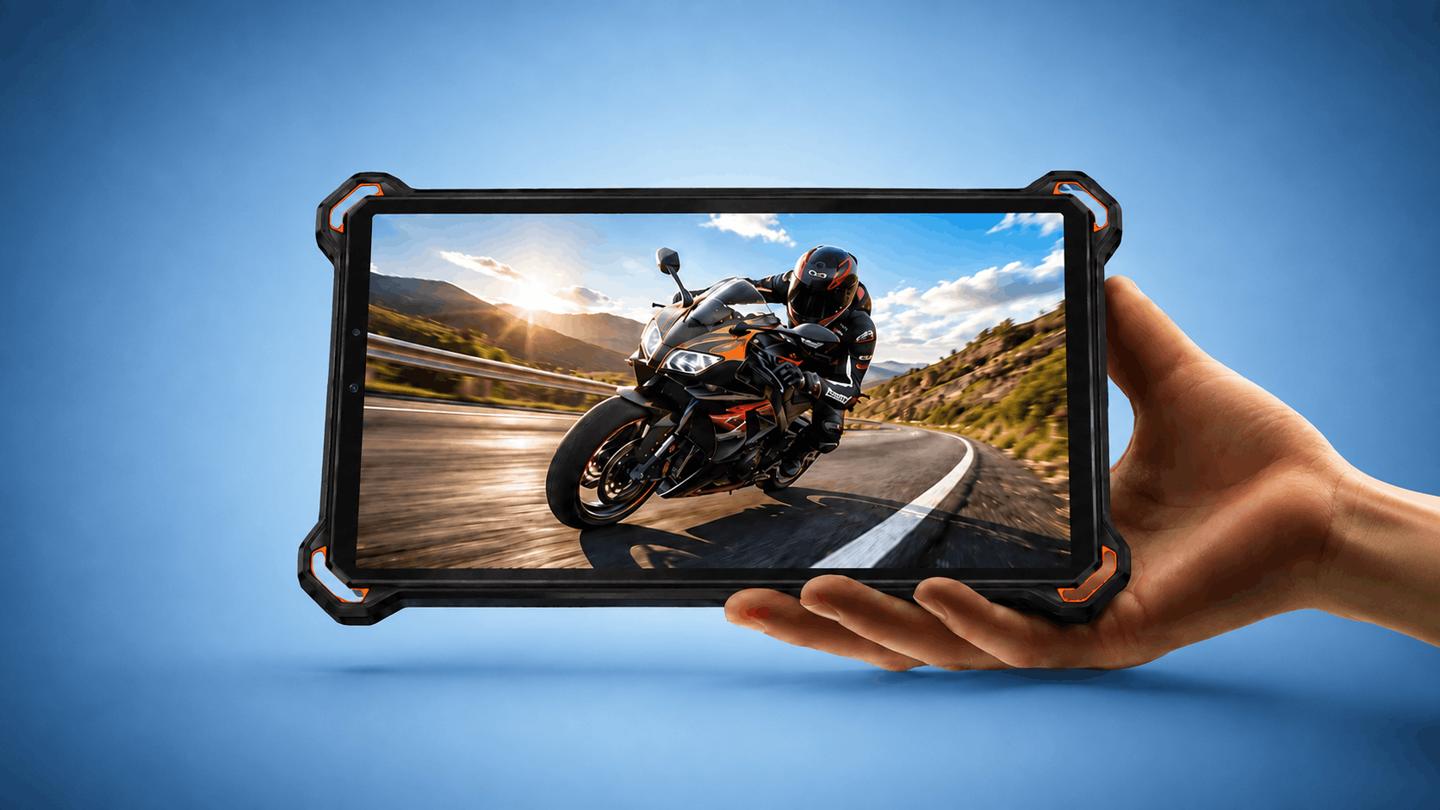 Экран 120 Гц, IP69K, аккумулятор на 7200 мА•ч, мощный фонарь, камера 50 Мп и 4G с eSIM — дешевле $300. Представлен AGM Pad P3 Compact