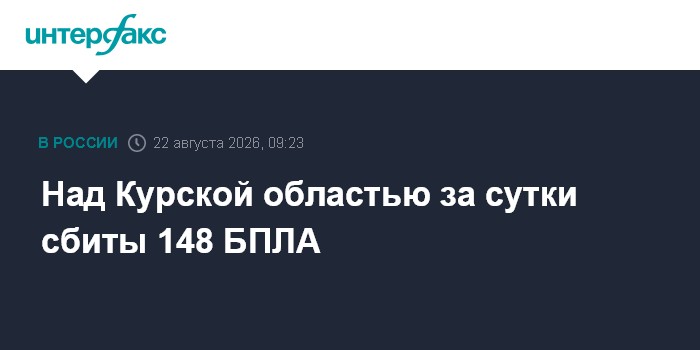 Над Курской областью за сутки сбиты 148 БПЛА