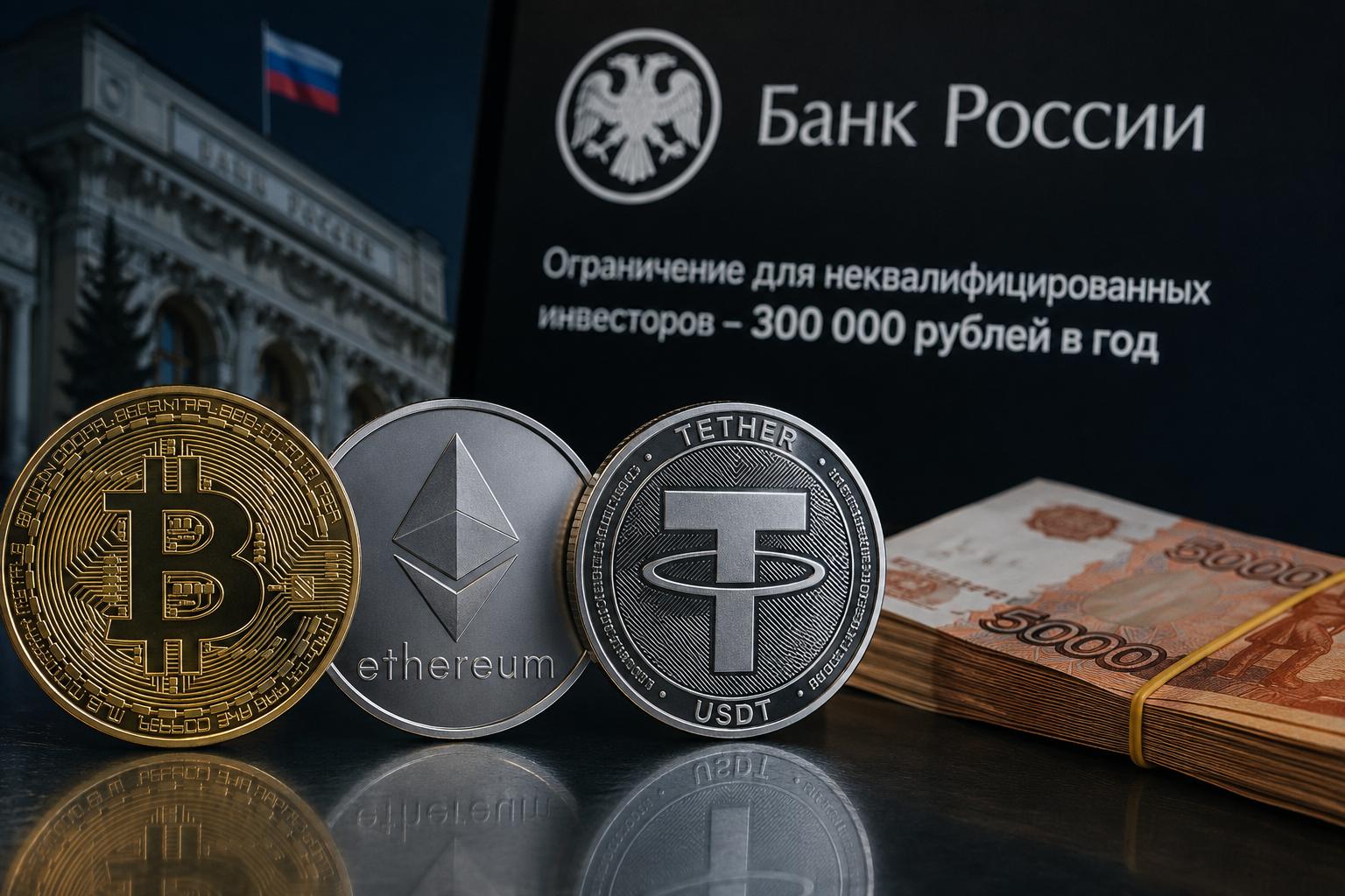 Три криптовалюты и лимит 300 тысяч: ЦБ определил правила для инвесторов
