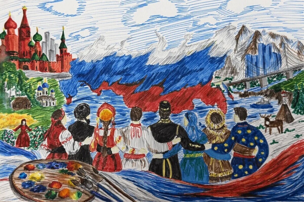 Калужане на полотнах рассказали о силе России